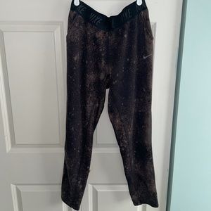 Bleach Tie Dyed Nike Joggers, size M